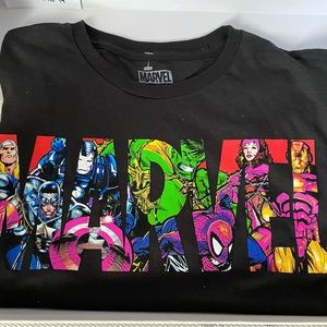 NWOT Medium Black Marvel Graphic T-Shirt